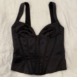 black corset top